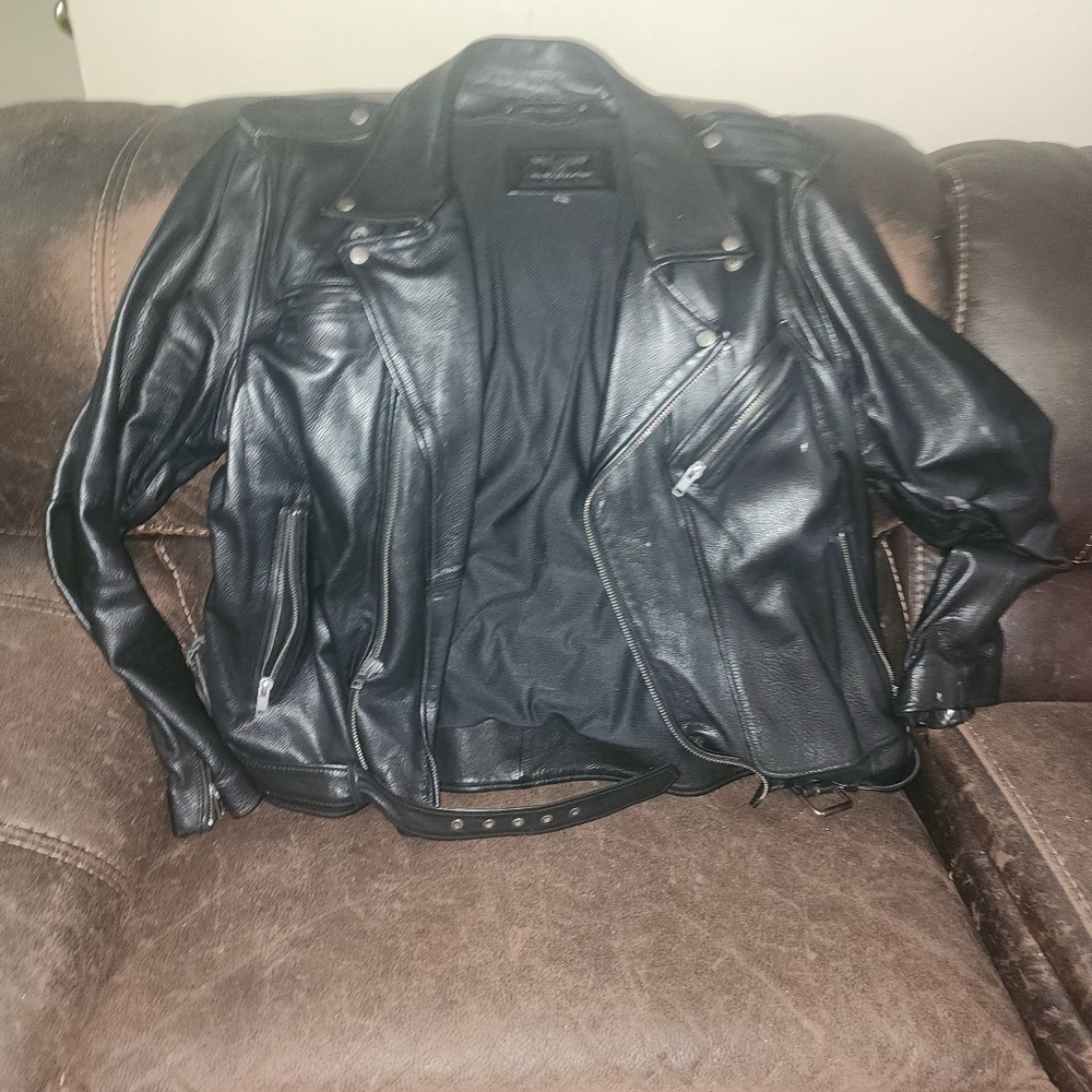 Mens Wilson leather motor cycle leather Size 2x...